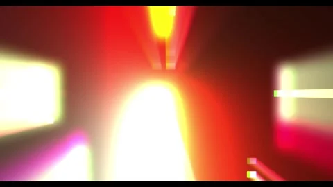 Abstract Red Light Blur with Dynamic Motion Effect in a Dark Setting Stock Footage 338222913