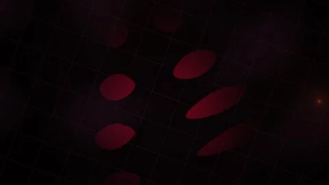 Abstract Red Light Bokeh Particles Floating in Dark Background. Stock Footage 341803761