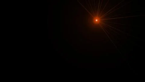 Abstract Red Light Burst on Black Background Illustrazione stock