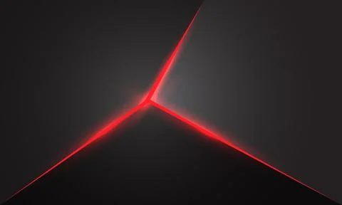 Abstract red light crack dark grey metallic technology Stock Illustration