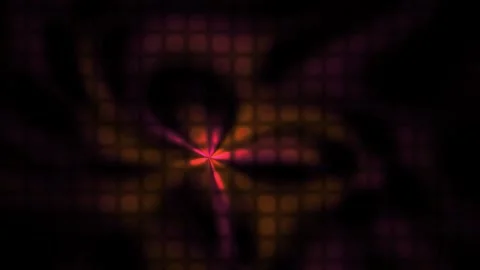 Abstract red light effect on dark background with pixelated texture. Stock Footage 336692809
