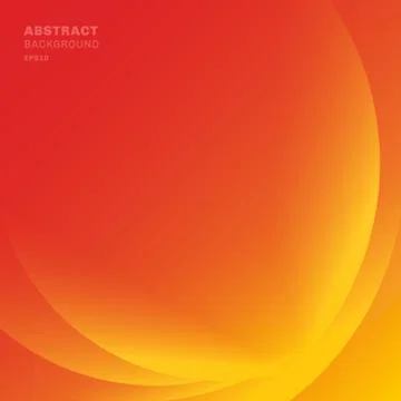 Abstract red light lines waves background. Yellow and orange colors Stock Illustration