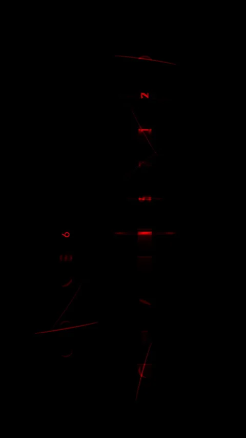 Abstract red light numbers glitching on black screen Stock Footage 342249453