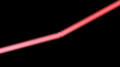 Abstract Red Light Path on Black Background Stock Illustration
