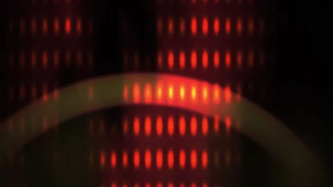 Abstract Red Light Pattern with Curved Overlay. Stock Footage 334511987