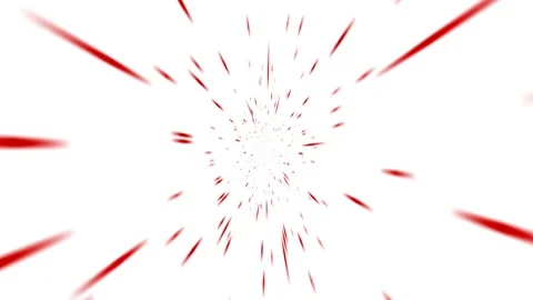 Abstract Red Light Rays Bursting from Center on White Background Stock Footage 339924483