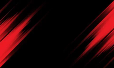 Abstract red light speed dynamic on black technology futuristic background ve Stock Illustration