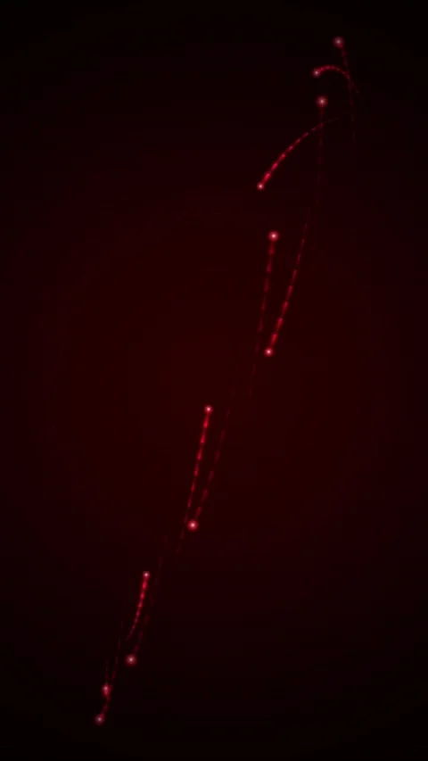 Abstract Red Light Trails Forming Elliptical Patterns on Dark Background Stock Footage 346197120