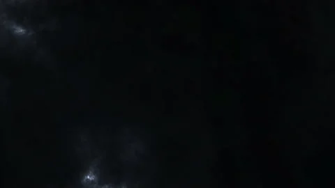 Abstract Red Lightning in Dark Storm Clouds at Night Stock Footage 208781131