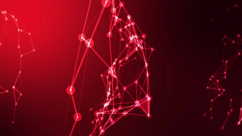 Abstract red line technology background animation 스톡 동영상 295277212