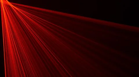 Abstract red lines drawn by light on a black background Stock Illustration