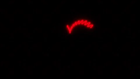 Abstract Red Lines Evolving Against Black Background with Cinematic Motion .. Video stock 342511639