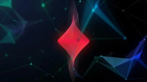 Abstract red lines 스톡 일러스트