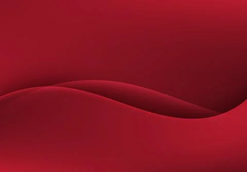 Abstract red liquid flowing wave shape gradient background minimal style Stock Illustration
