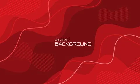 Abstract red liquid geometric design creative technology futuristic backgroun Stock Illustration