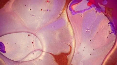 Abstract red liquid motion video background, slow flow of colours mixing Video stock 274313670