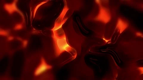 Abstract red liquid surface background. Motion. Oval shaped dark red stains.. Stock Footage 317449370