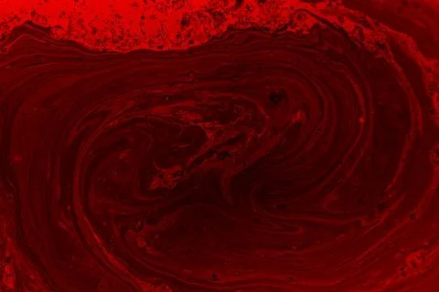 Abstract Red Liquid Texture with Swirling Paint Stock Photos
