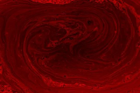 Abstract Red Liquid Texture with Swirling Paint Stock Photos