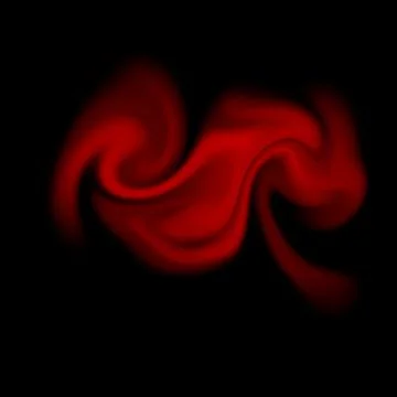 Abstract red liquid wave on black background Stock Illustration