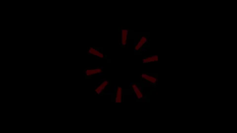 Abstract red loading circle animation loop for digital progress indicator Stock Footage 336311308