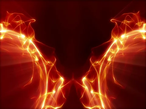 Abstract  Red Loop Stockbeeldmateriaal 81140825