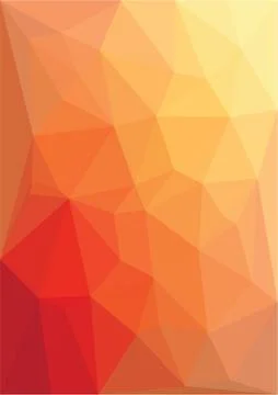 Abstract red low poly background Stock Illustration