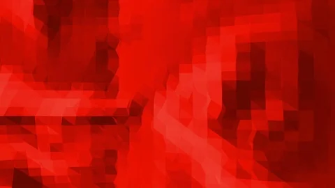 Abstract red low poly surface as element motion graphic in stylish low poly Stock Footage 76032291