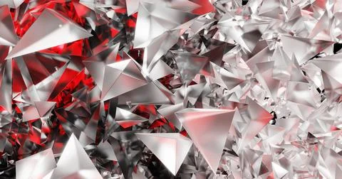 Abstract Red Mesh polygon texture background ,3d rendering, crystal Stock Illustration