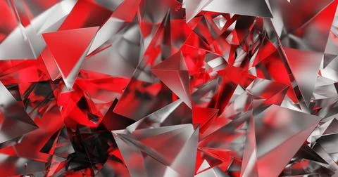Abstract Red Mesh polygon texture background ,3d rendering, crystal Stock Illustration