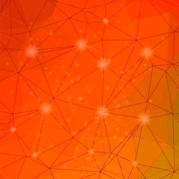 Abstract Red Mosaic Pattern Stock Illustration