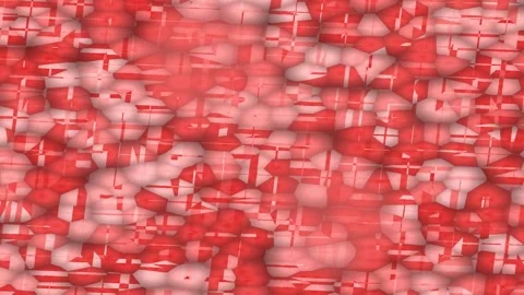 Abstract Red Mosaic Visual Aesthetic Scientifically Timed Motion Stock Footage 327605187