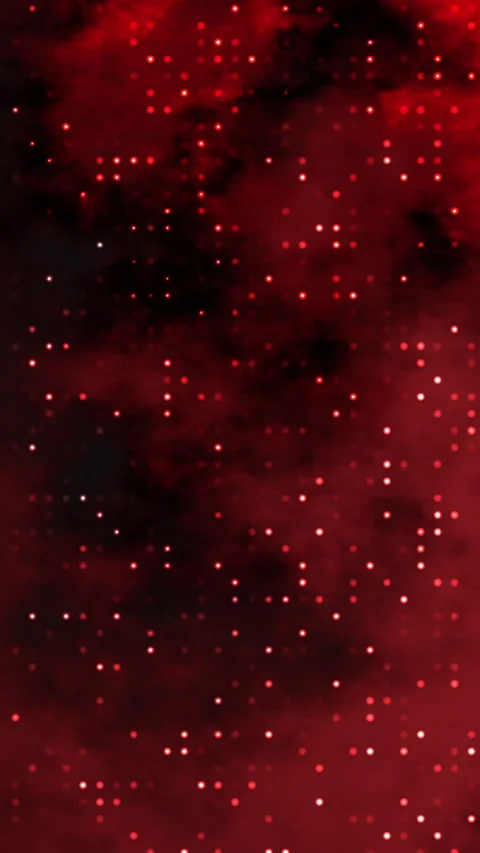 Abstract Red Nebula With Glowing Digital Dots Background Motion Graphics Stock Footage 339708355