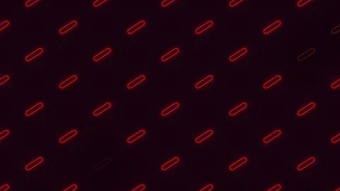 Abstract red neon capsule pattern on dark background, seamless tech wallpaper 스톡 동영상 330086097