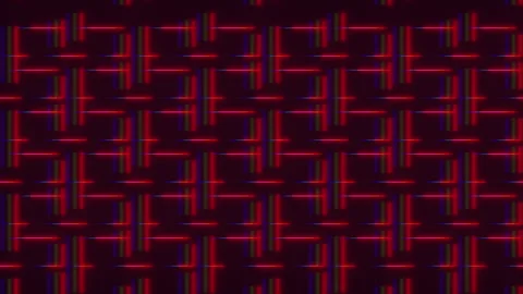 Abstract red neon glitch grid background with chromatic aberration pattern Stock Footage 330087596