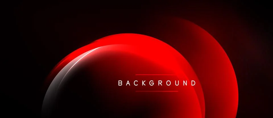 Abstract red neon glow. Dynamic curves create modern backdrop. Smooth gradi.. Stock Illustration