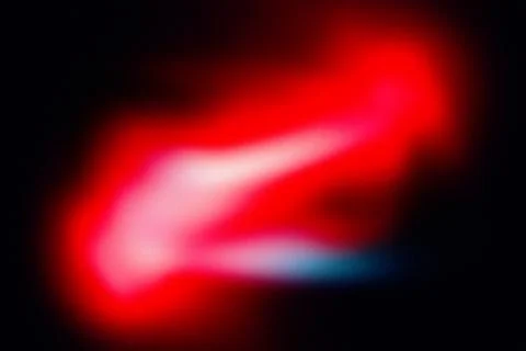 Abstract Red Neon Light Leak Overlay Background Stock Illustration