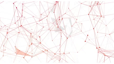 Abstract Red Network Design Stock Footage 289107032