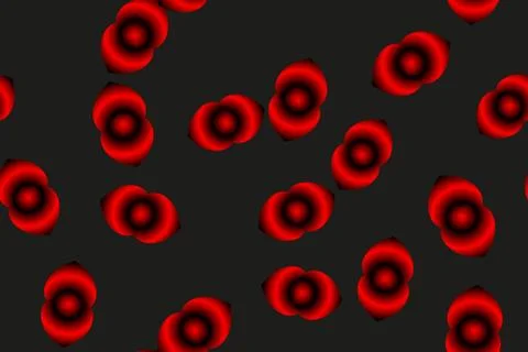 Abstract Red Open Shells Seamless Pattern Stock Illustration