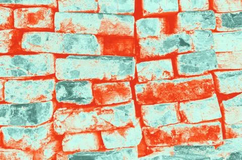 Abstract red, orange, celadon and aquamarine colors background for design Stock Illustration
