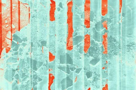 Abstract red, orange, celadon and aquamarine colors background for design Stock Illustration