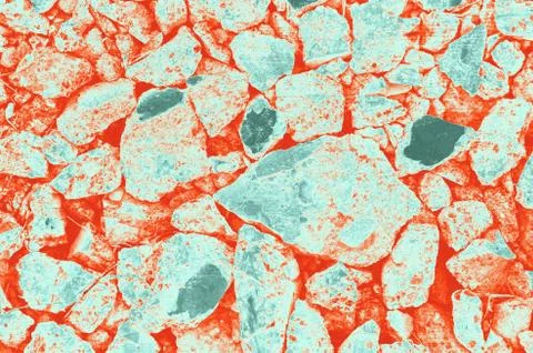 Abstract red, orange, celadon and aquamarine colors background for design Stock Illustration