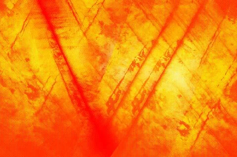 Abstract Red Orange Diagonal Grid Texture Background With Glowing Checkered.. Illustrazione stock