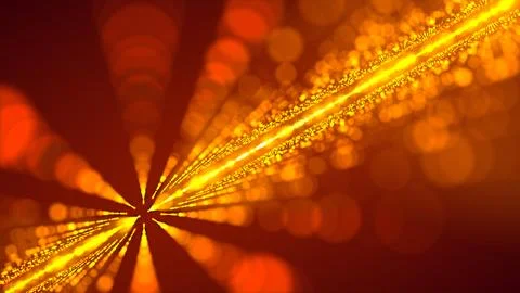 Abstract red orange gradient background, with bright yellow lights. Perspec.. Stock Illustration