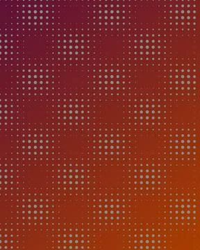 Abstract red orange halftone dot pattern background with vibrant gradient f.. Ilustração Stock