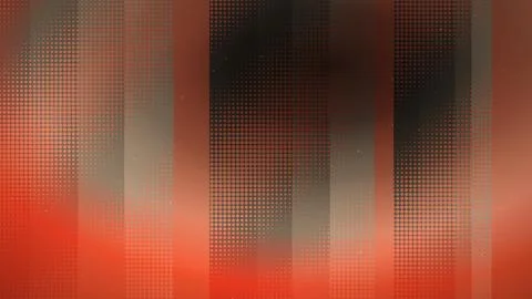 Abstract red orange halftone pattern with vertical panels, fading dots Stock Illustration