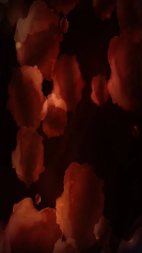 Abstract Red Orange Hued Clouds Vertical 4K Loop Stock Footage 267498306