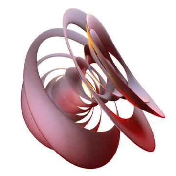 Abstract red orange shape Stock Illustration