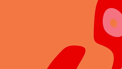 Abstract red orange shapes background suitable for dynamic designs Stock Footage 294280459