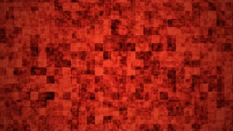 Abstract Red Orange Textured Squares Transitioning with Subtle Motion Video stock 342429354